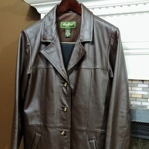 Eddie Bauer leather coat